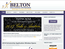 Tablet Screenshot of beltonfoundation.org
